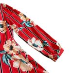 EXPRESS Bold Floral Print Long Sleeve Dress Swing A-Line Size Medium Women's Photo 7