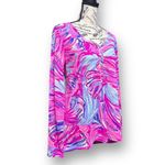 Lilly Pulitzer Pink Oh My Guava Sorella Pima Cotton Top Resort Vacation Size M Photo 2