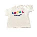 Madhappy  LOCAL OPTIMIST GRAPHIC RELAXED FIT OVERSIZED SHORT SLEEVE TEE SHIRT XS Photo 2