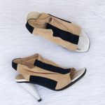 Balenciaga women’s nylon suede slingback cone heel booties sandal IT 36 US 6 Photo 15