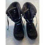 Columbia  Waterproof Snow Boots Minx Size 5 Black + Blue Photo 3