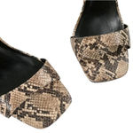 Chelsea and Violet Tara Snake Print Block Heel Sandal 6 NWT Photo 10