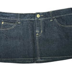 Arizona Jeans Vintage Y2K Dark Wash Mini Jean Denim Skirt Size 15 Photo 0