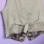 Karen Scott Vintage Tapestry Vest Sleeveless Button Front Size Large Photo 2