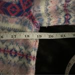 Vineyard Vines Women's Sweater Merino Wool Nordic Fair Isle Pink Blue Cream L Photo 6