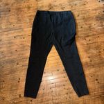 Chico's Chico’s black knit straight leg 2/12 short pull on pants Photo 2