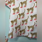 Bouffants & Broken Hearts Pink Animal Leopard Red Stilettos Print PJ Top Sz Med Photo 5
