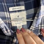 American Eagle AEO Boyfriend Fit Flannel Button Down‎ Shirt Photo 2