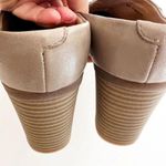 Softwalk  Taupe Leather Block Heel Mule‎ Women’s Size 9W Comfort Smooth Leather Photo 6