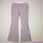 Free People NEW Free PeoplePenny Pull On Flare Jeans Stars And Stripes Print , 26 Photo 5