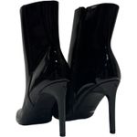 Anne Michelle 4 Inch Stiletto Ankle Boots Black Patent 7.5 Photo 1