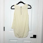 Rag and Bone Size M Ivory Sleeveless 100% Silk Blouse Hi Low Hem Photo 5