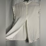 Sandro Paris White Courbe Studded Blouse Medium Photo 8