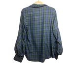 Greyson Puff Sleeve Button Down Shirt Women's Sz. M Green Size M Photo 3