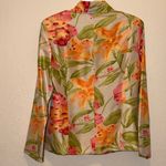 Vintage Silkland Floral Women's Pure Silk Blazer Jacket Top Photo 3