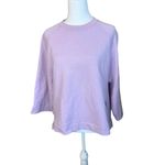 Ganni Isoli Oversized Raglan Sweatshirt Orchid Blossom Sz XXS/XS Casual Designer Photo 4