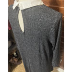 Fervour Grey knit dress white collar Pixie Twee Academia knee length 2X Gray Photo 5