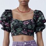 ZARA NEW floral crop top Photo 0