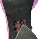 Azalea Wang Lilac Faux Snakeskin Block Heel Mules Square Toe Sandals 9 Triangle Purple Photo 6