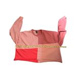 Wild Fable Pink Colorblock Cropped Long Sleeve Crew Neck Sweatshirt BRAND NEW Photo 10