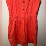 Anthropologie Tulle Mini Orange Dress Women’s Sz Small Red Photo 1