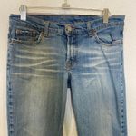 Lucky Brand  Lowered Peanut Bootcut Crop Denim Blue Jeans Sz 6/28 Cotton USA Photo 1
