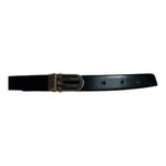 Pierre Cardin  Black Slim Genuine Leather Belt Photo 5