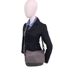 Loewe Vintage Pebbled Leather Anagram Crossbody Bag Black Brown Small Photo 11