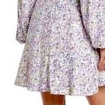 AFRM Revolve Sean Floral Long Sleeve Cutout Mini Dress Plus Size 2XL White Photo 1