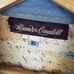 Alexander Campbell Vintage Hawaiian Shirt Size 16 Floral Button Up Aloha‎ Island Tan Photo 5