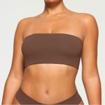 SKIMS New  Bandeau Bra in Umber Brown Size 4X Photo 0