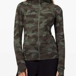 Lululemon Camo Green Hoodie Scuba Heritage 365 Twill Multi Zipper Front Size 4 Photo 0