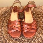 Bussola Mansfield Mavis Brown Leather Wedges 10 or 41 Size 10.5 Photo 1
