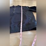 Athleta  Triumph Hybrid Half Zip Sweatshirt black size small Photo 8