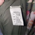 Bellambia L Maxi Dress Silk Blend Green Floral Halter Neck Size L Photo 4