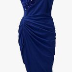 NWOT Sexy Bodycon Royal Blue Women’s One Shoulder Split Pencil Cocktail Dress Photo 1