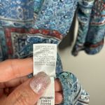 J.Jill Paisley Patchwork Print Long Sleeve Tunic Size Large Blue Photo 6