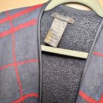 Ike Behar Red and Navy Plaid shawl Photo 6