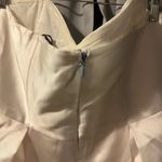 Parker BLACK Roxanne Strapless Dress Womens 16 Off White Satin High Low Gown Photo 5