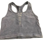 Aura  waffle knit blue tank bralette size M/L Photo 0