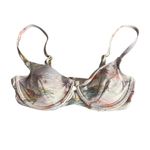 Freshwater Size Small Tropical Underwire Bikini Top Blush Pink Swim Vacation Photo 2