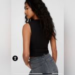 Nasty Gal NWT Essentials Tailored Waistcoat Black Vest Top Sz2 Photo 3