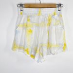 CALIA Womens Cover Up Swim Shorts Size XS Tie Dye Lightweight NWT Summer Yellow Photo 2