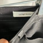 Frame  Le High Skinny Coated Black Jeans Size 28 Noir Coated High Rise Skinny Fit Photo 9