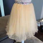 Women’s Short Prom Party Dress Size 6 Yellow Photo 2