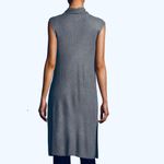 Joan Vass  Gray Sleeveless Duster Vest S Photo 1
