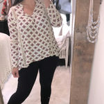 belle du jour  size large floral boho crochet top Photo 1