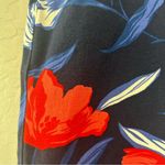 Old Navy Pixie pants multi color blue and red tulip floral print size 10 Photo 7