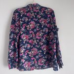 Levi's Vintage Levi Strauss Long Sleeve Floral Collared Button Down Blouse Size 10 Photo 1