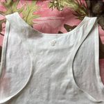 Aritzia Tna white fitted cotton sports bra racer back halter neck Photo 5